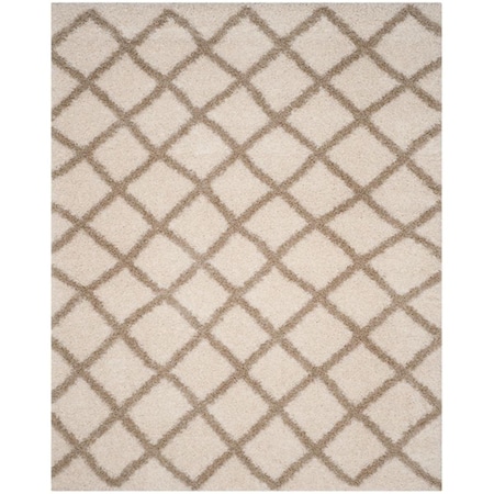 Safavieh Dallas Shag Medium Rectangle Area RugIvory & Beige 6 x 9 ft. SGD258B-6